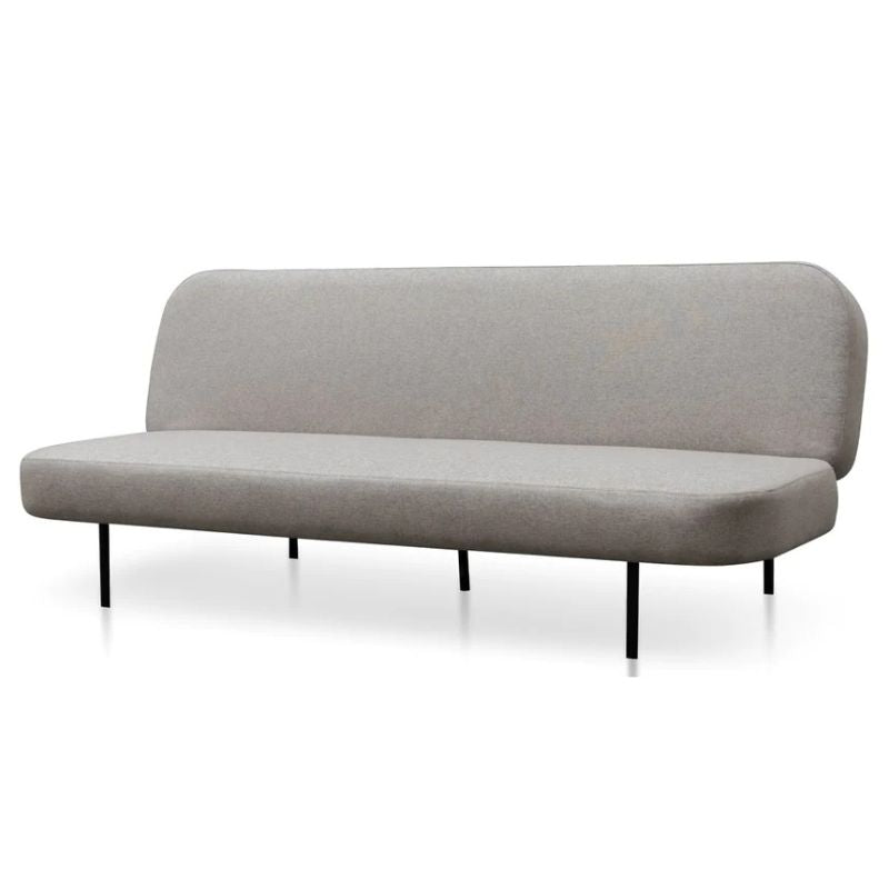 Pacifica 3 Seater Sofa Bed Light Grey Angle