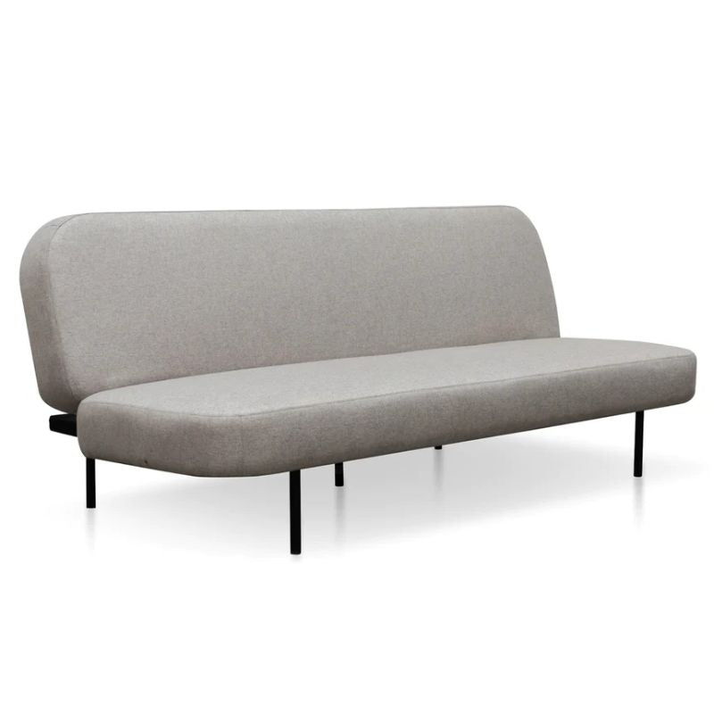 Pacifica 3 Seater Sofa Bed Light Grey Left