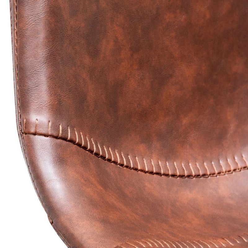 Paddington 65CM Bar Stool Cinnamon Brown Pu leather
