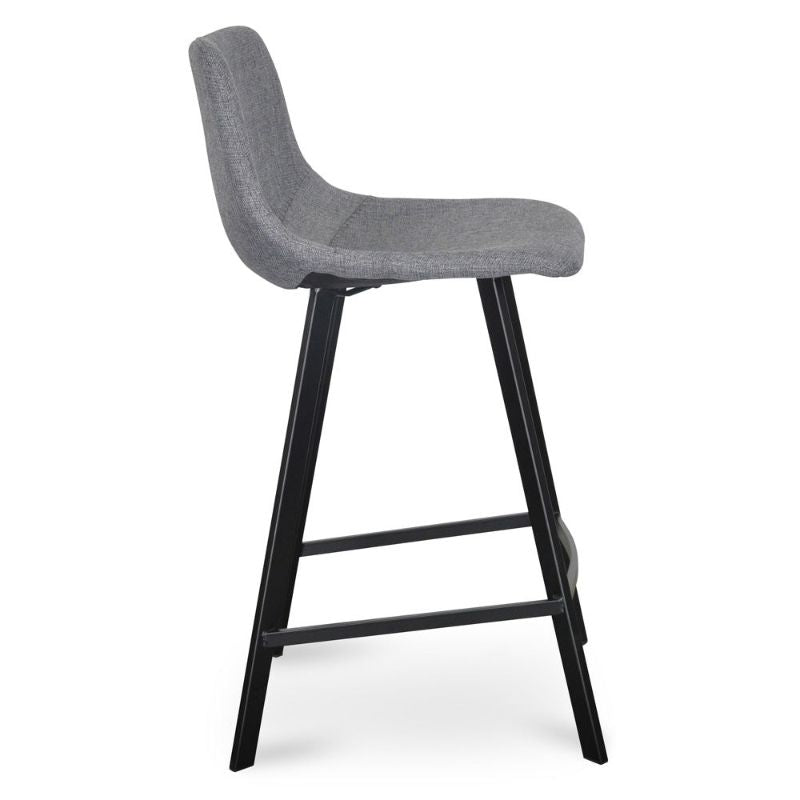 Paddington 65CM Bar Stool Dark Grey Side View