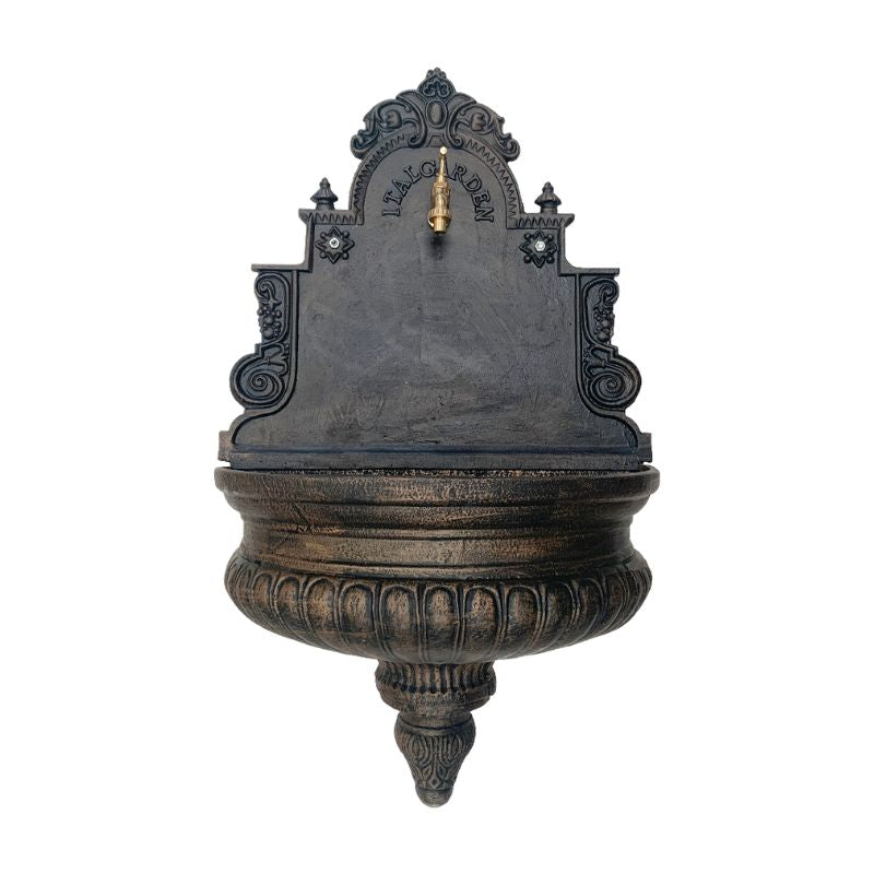 Palermo Cast Iron Wall Fountain