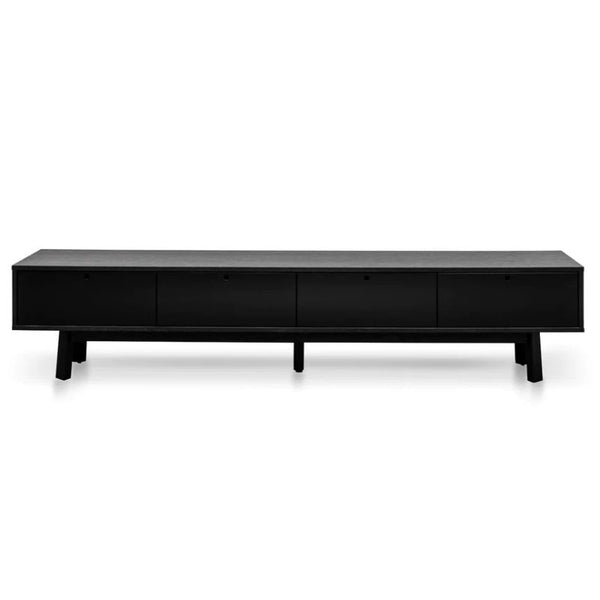 Pebblewood 220cm TV Entertainment Unit Black Outdoor Living Essentials