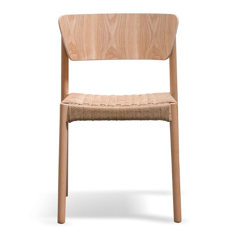 Penrose Rope Seat Seat Dining Chair Natural Front