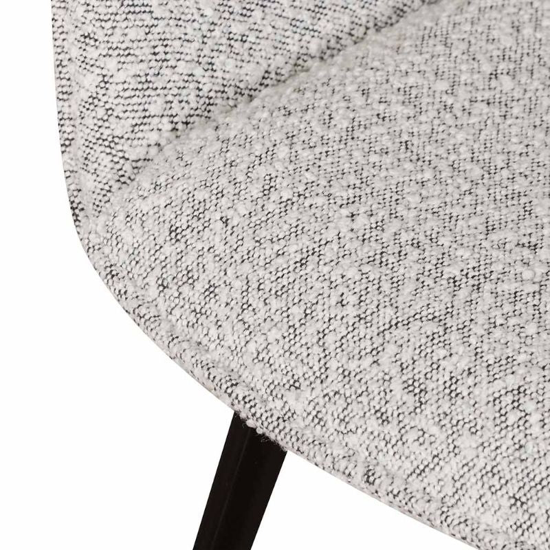 Phyllis Dining Chair Set Of 2 Charcoal Seat Fabric