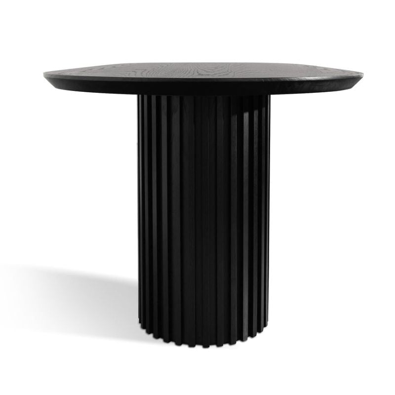 Pinefield 220CM Wooden Dining Table Black Side View