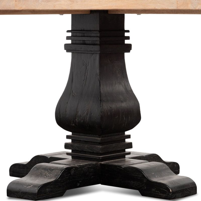 Pinehurst 160CM Wooden Round Dining Table Full Legs View