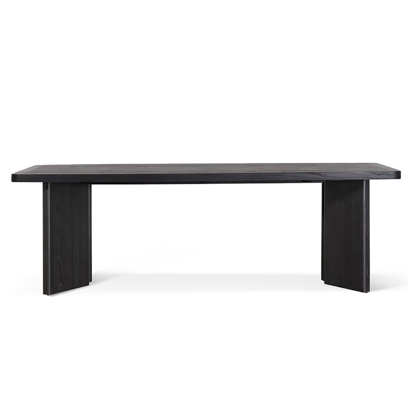 Pineshadow 240CM Elm Dining Table Full Black Front