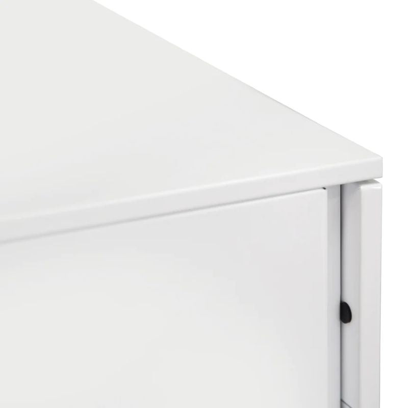 Pinnacle 3 Drawers Mobile Pedestal White Side Top