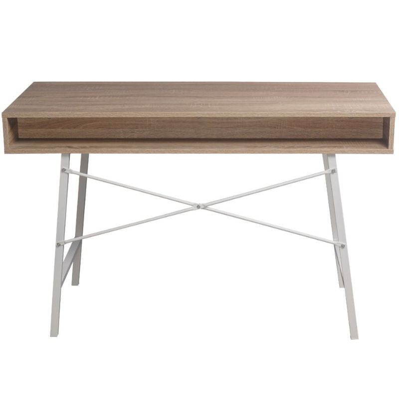 Positano 120CM Desk With 2 Drawers Back Side View