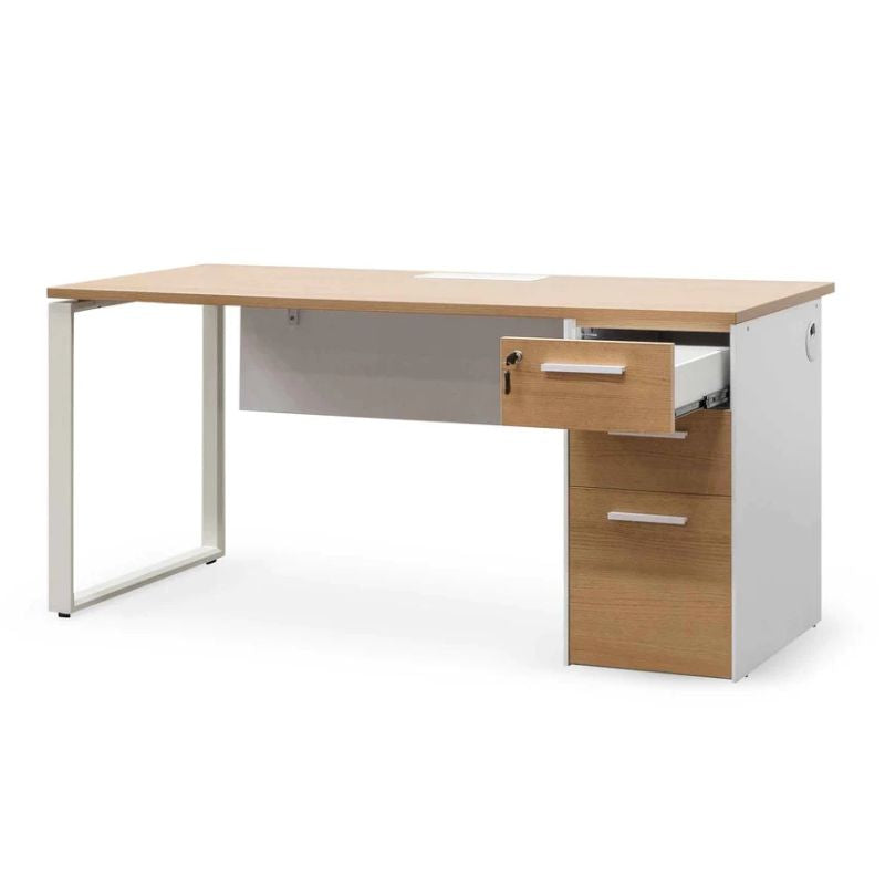 Presley 1 Seater Office Desk First Drawer