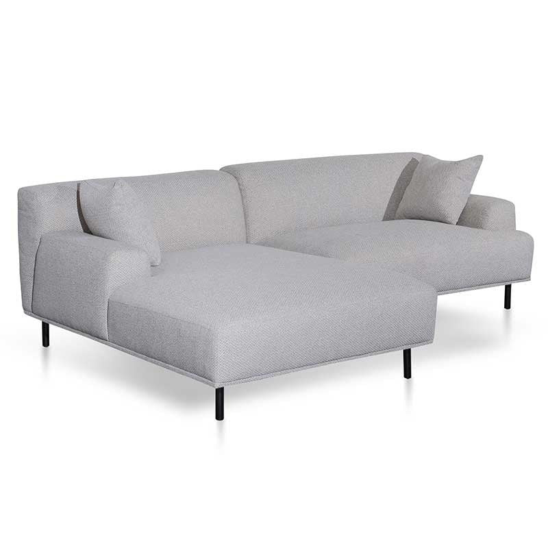 Quarrybay Left Chaise Sofa Sterling Sand Side Corner View