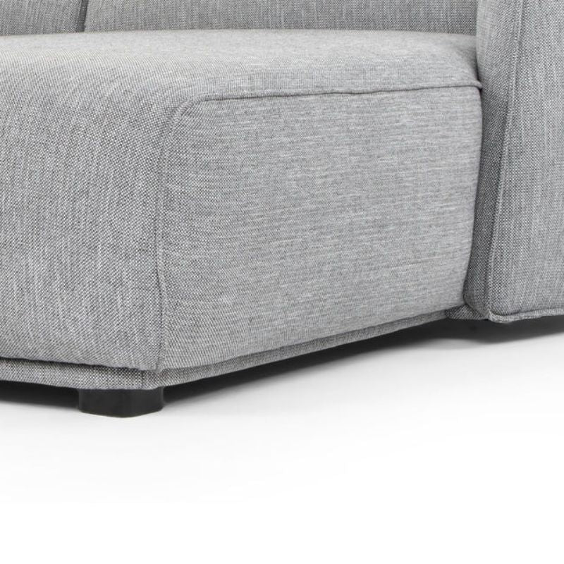 Ravenfield 3 Seater Right Chaise Sofa Graphite Grey Legs View