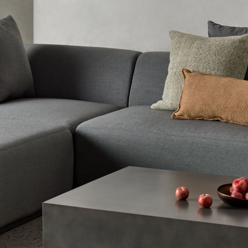 modulares Sofa aus Samt