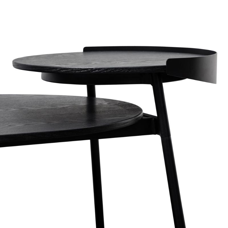 Ridgeway Coffee Table Black Veneer Dual View