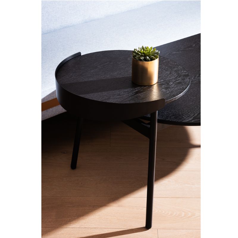 Ridgeway Coffee Table Black Veneer Lifestyle