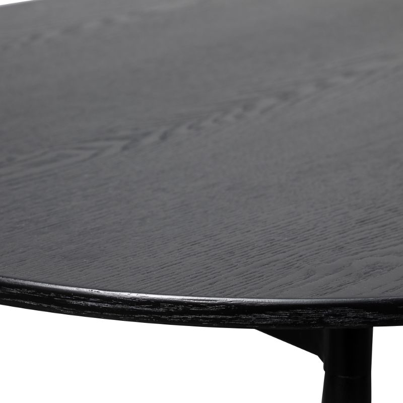 Ridgeway Coffee Table Black Veneer Table Top