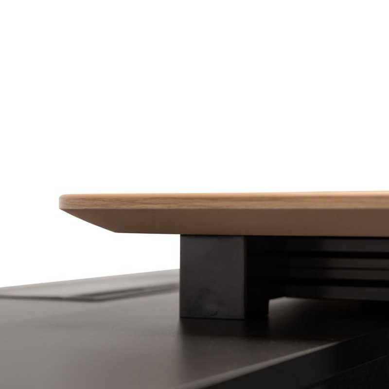 Riverview-200CM-Left-Return-Office-Desk-Natural-And-Black-Middle-Joint-View
