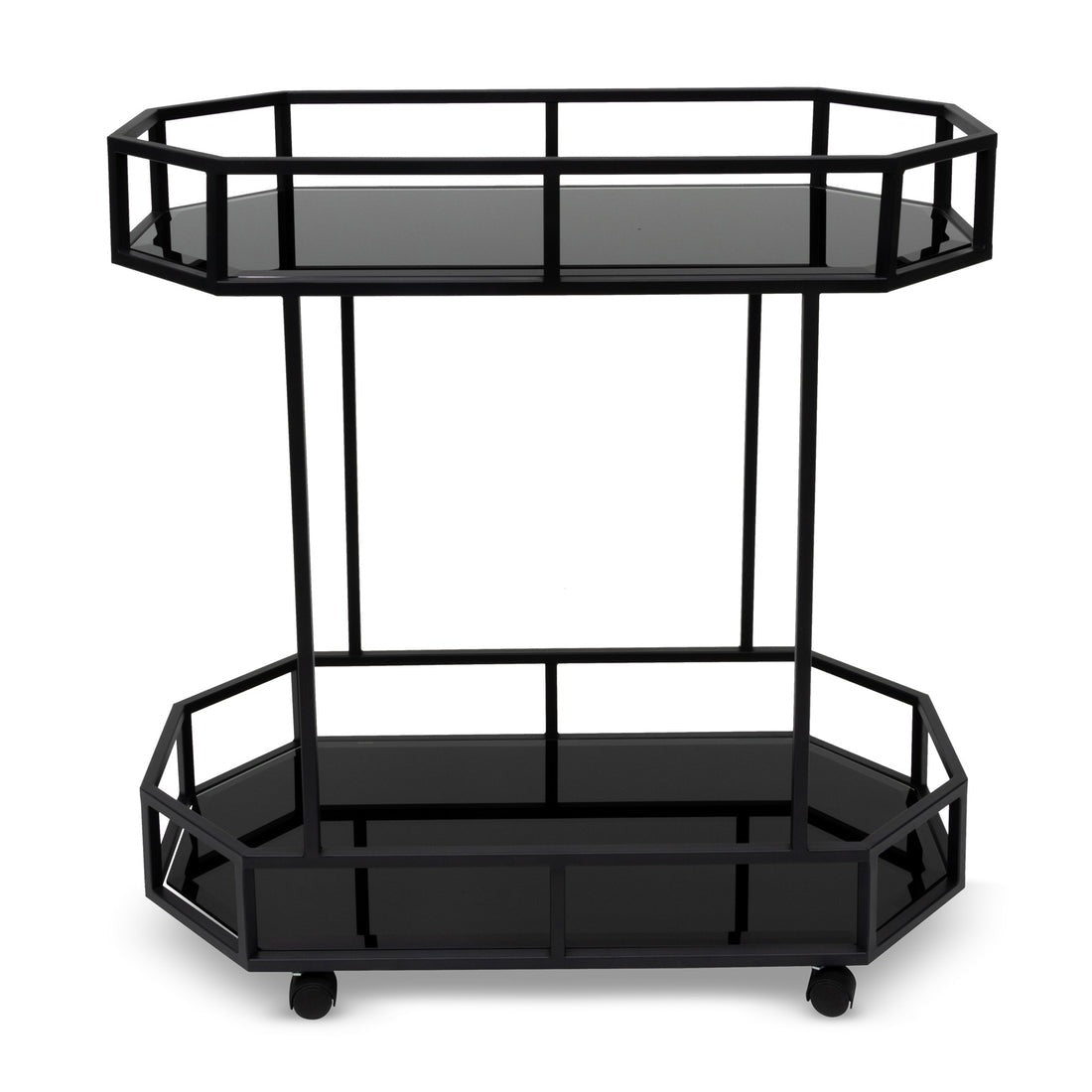 Rockwell Bar Cart Mirror And Base Black