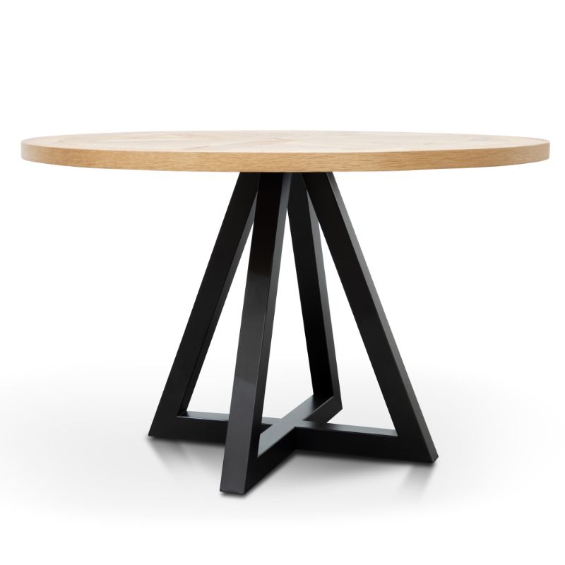 Rosetti 125CM Round Dining Table Oak  Front