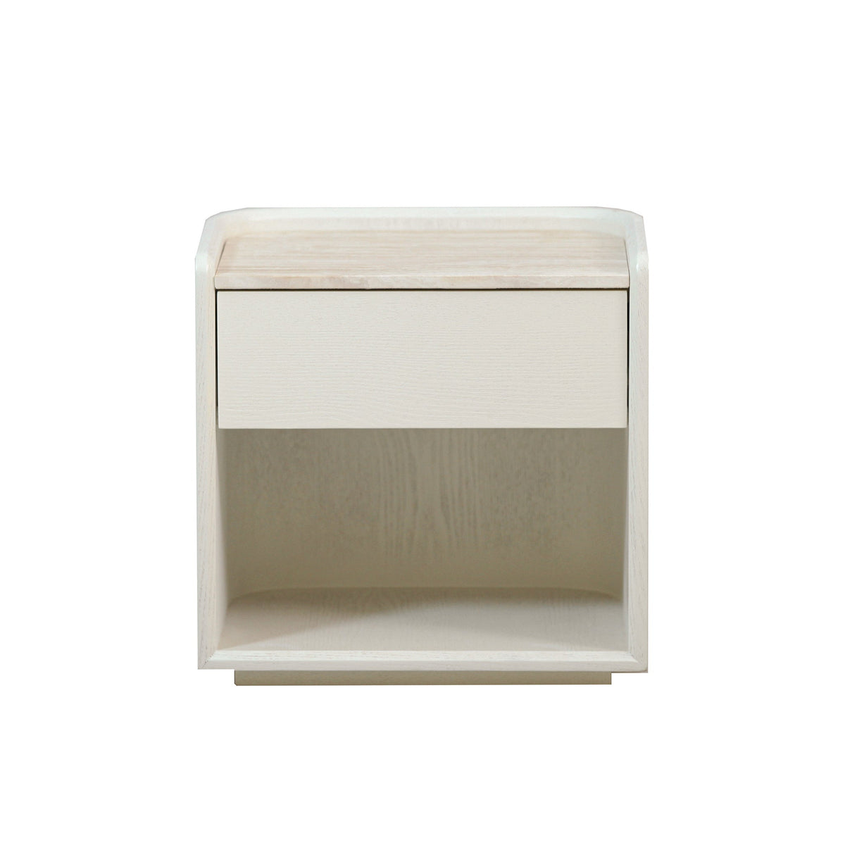 Whitridge 50cm Travertine Bedside Table