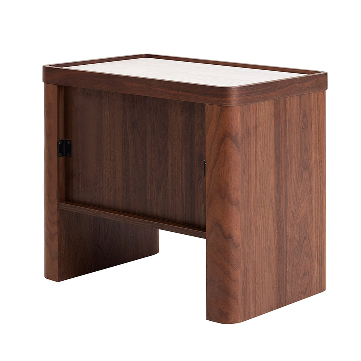Westmore Glass Top Bedside Table