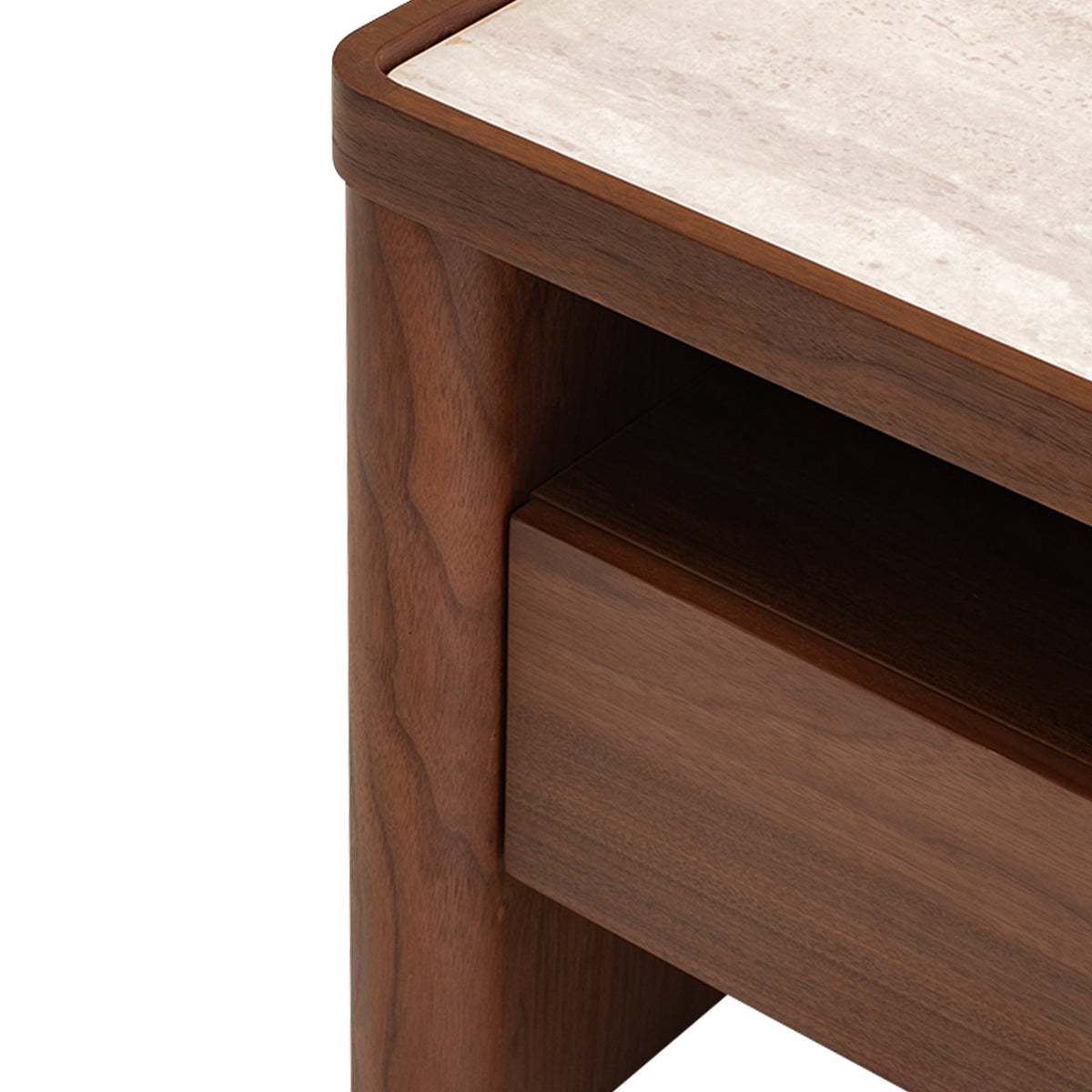 Westmore Glass Top Bedside Table