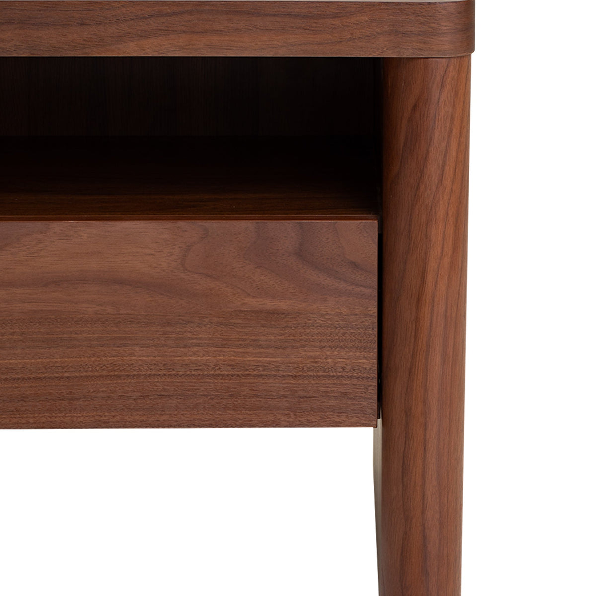 Westmore Glass Top Bedside Table