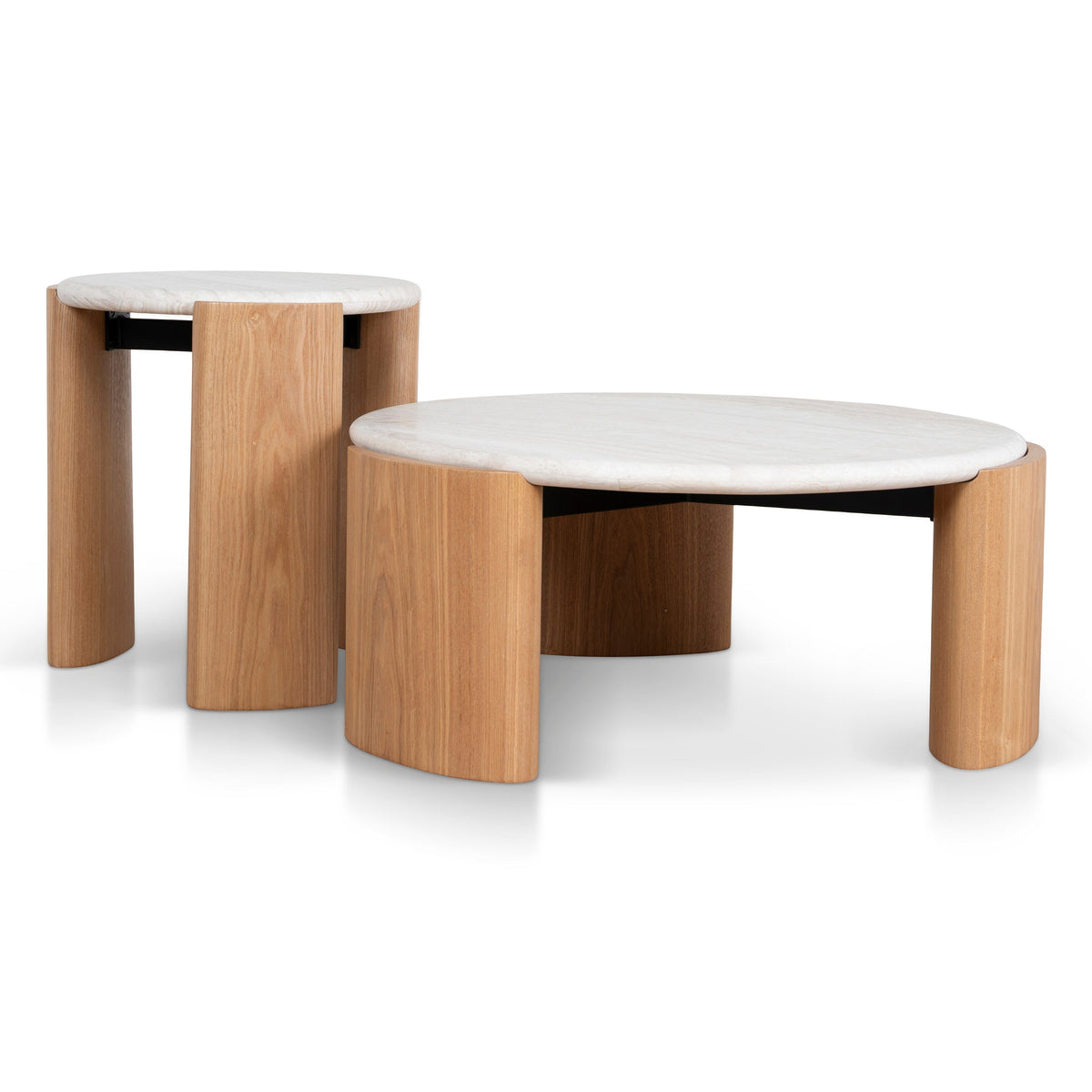 Wildgate Nested Travertine Coffee Table