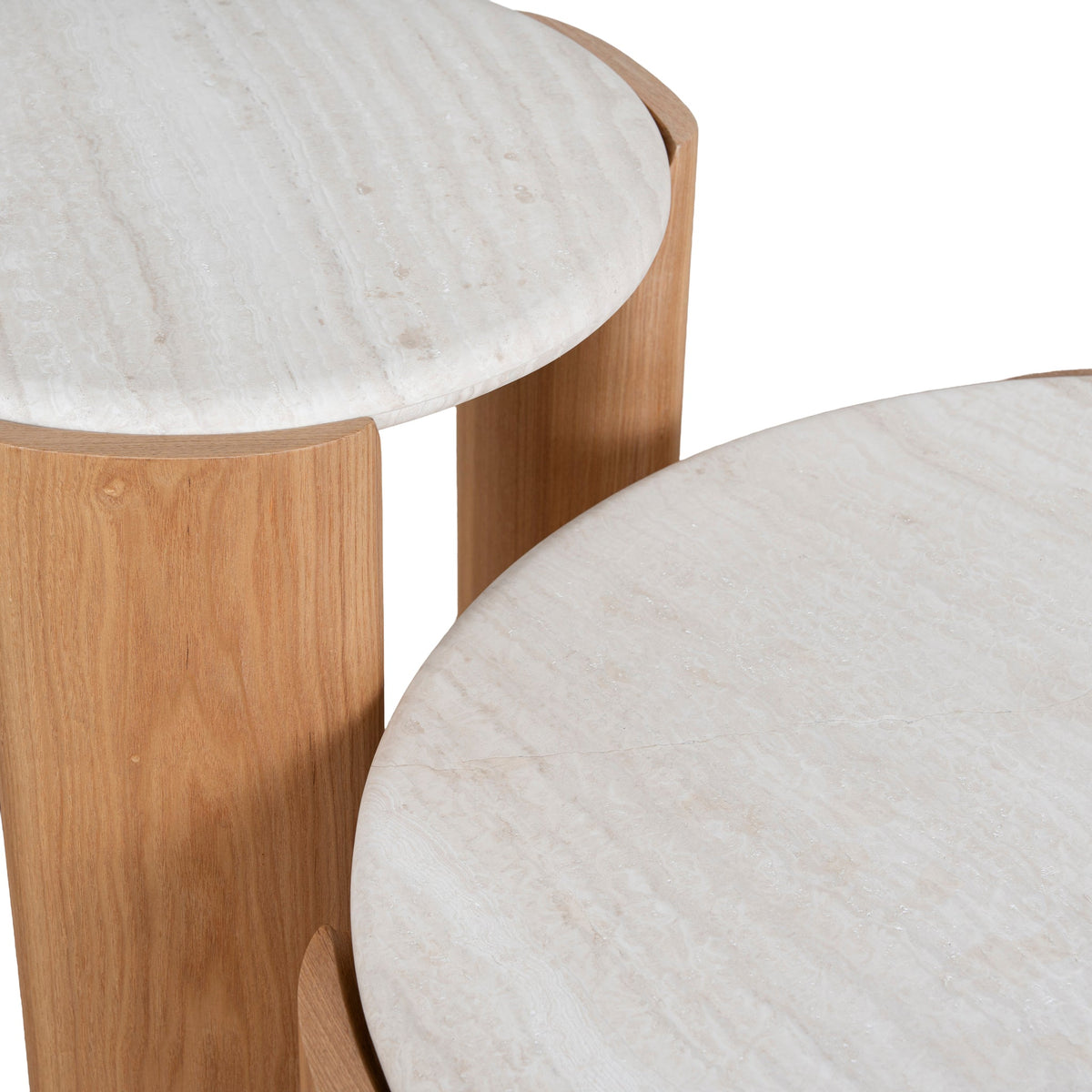Wildgate Nested Travertine Coffee Table