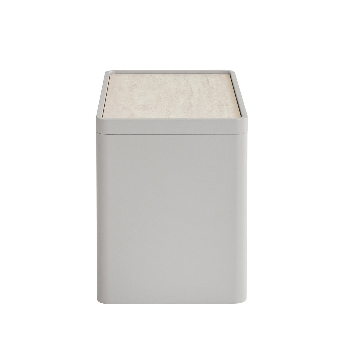 Westmore Glass Top Bedside Table