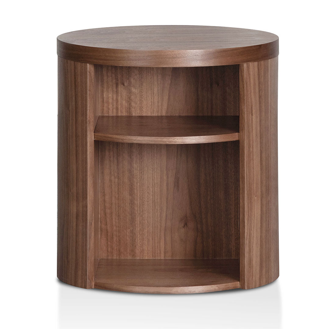 Oxleigh Round Wooden Bedside Table