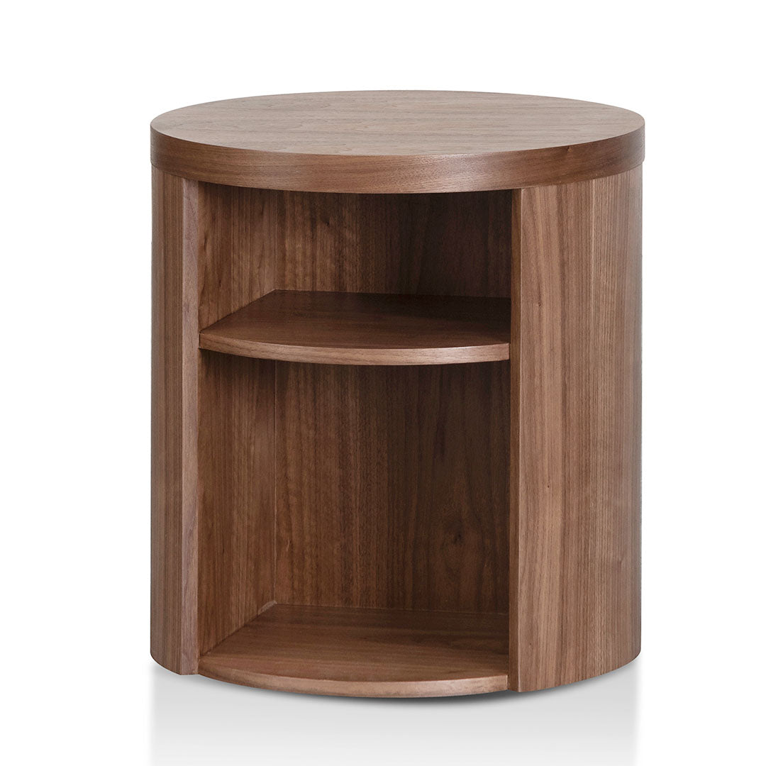Oxleigh Round Wooden Bedside Table