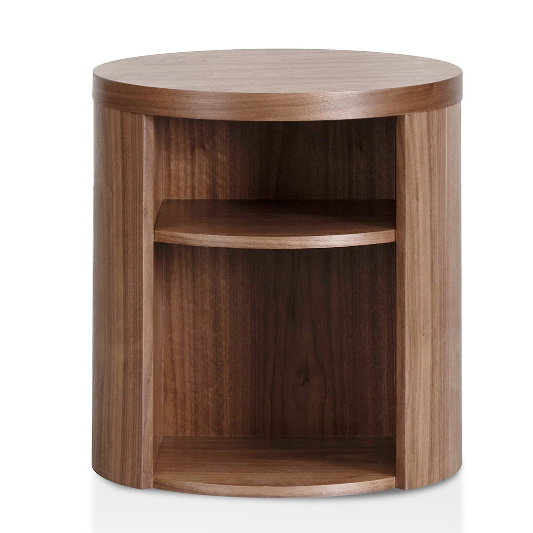 Oxleigh Round Wooden Bedside Table