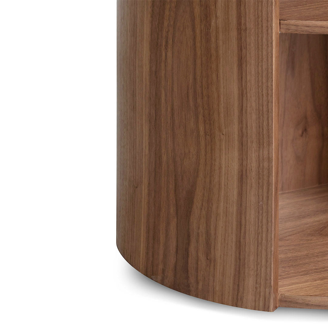 Oxleigh Round Wooden Bedside Table