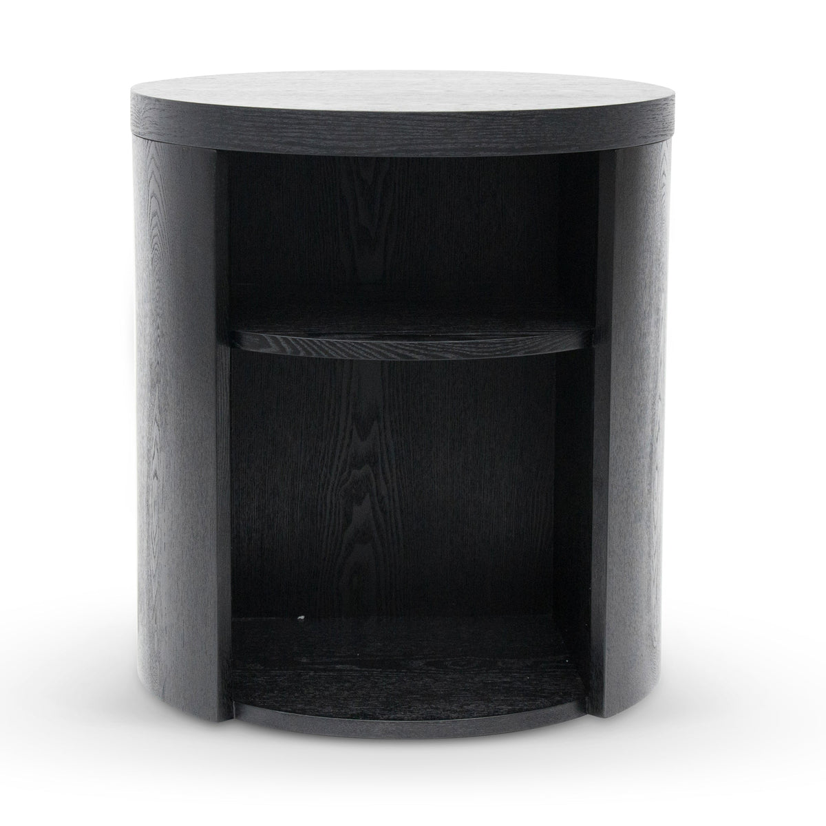Oxleigh Round Wooden Bedside Table