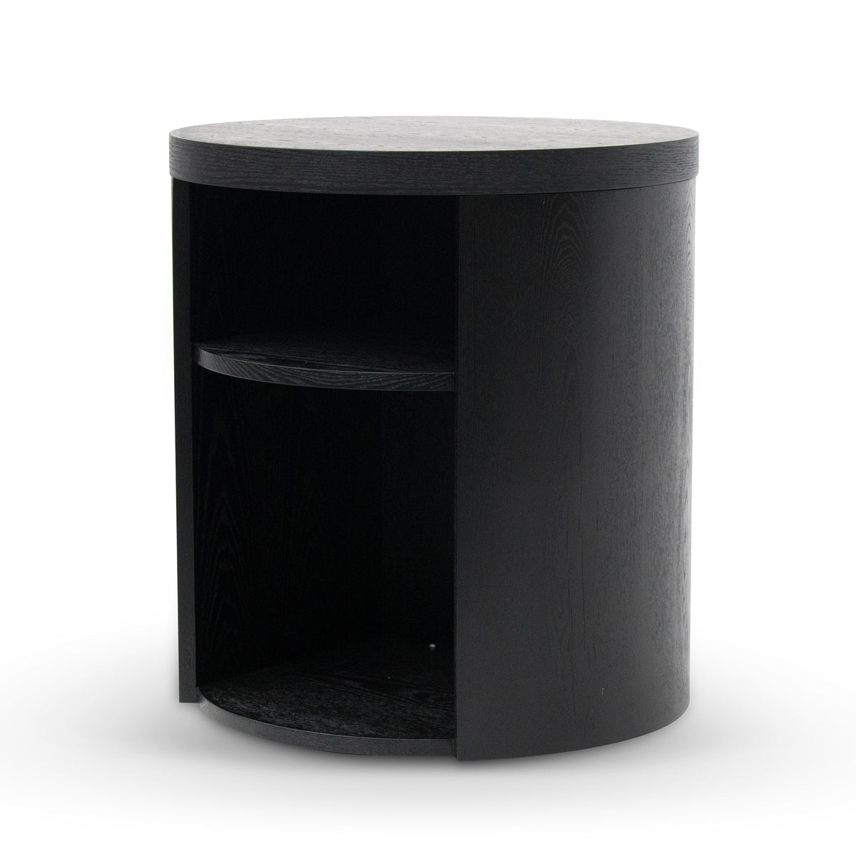 Oxleigh Round Wooden Bedside Table