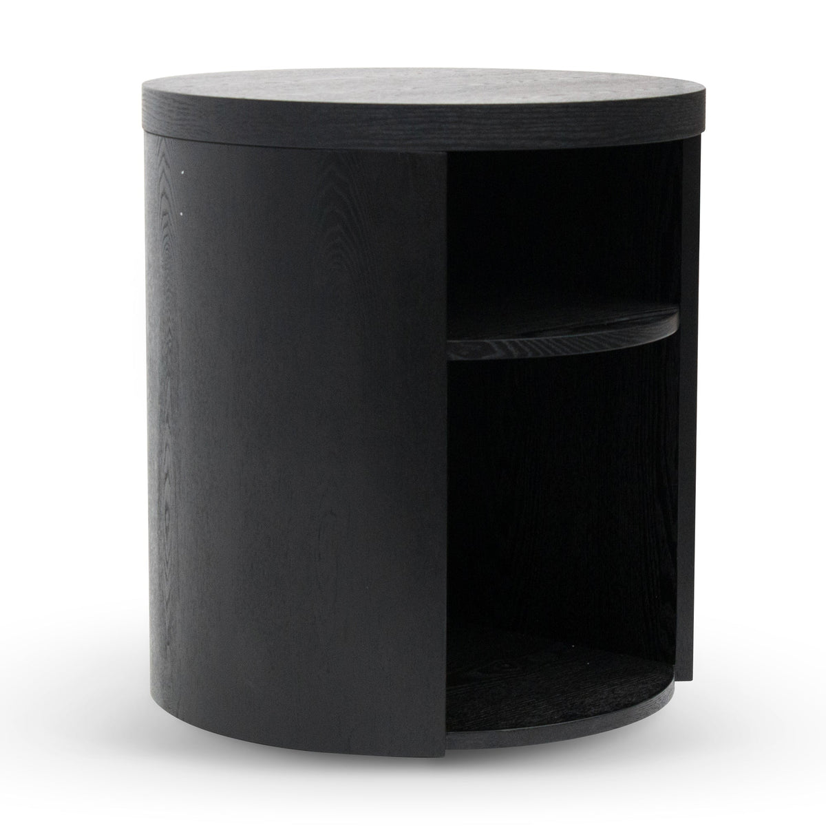 Oxleigh Round Wooden Bedside Table