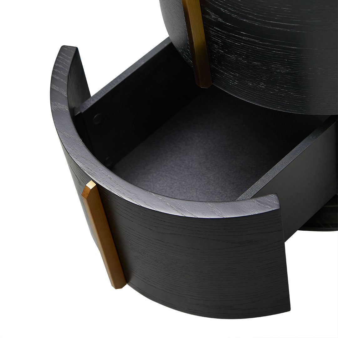 Yarnfield 46cm Round Bedside Table