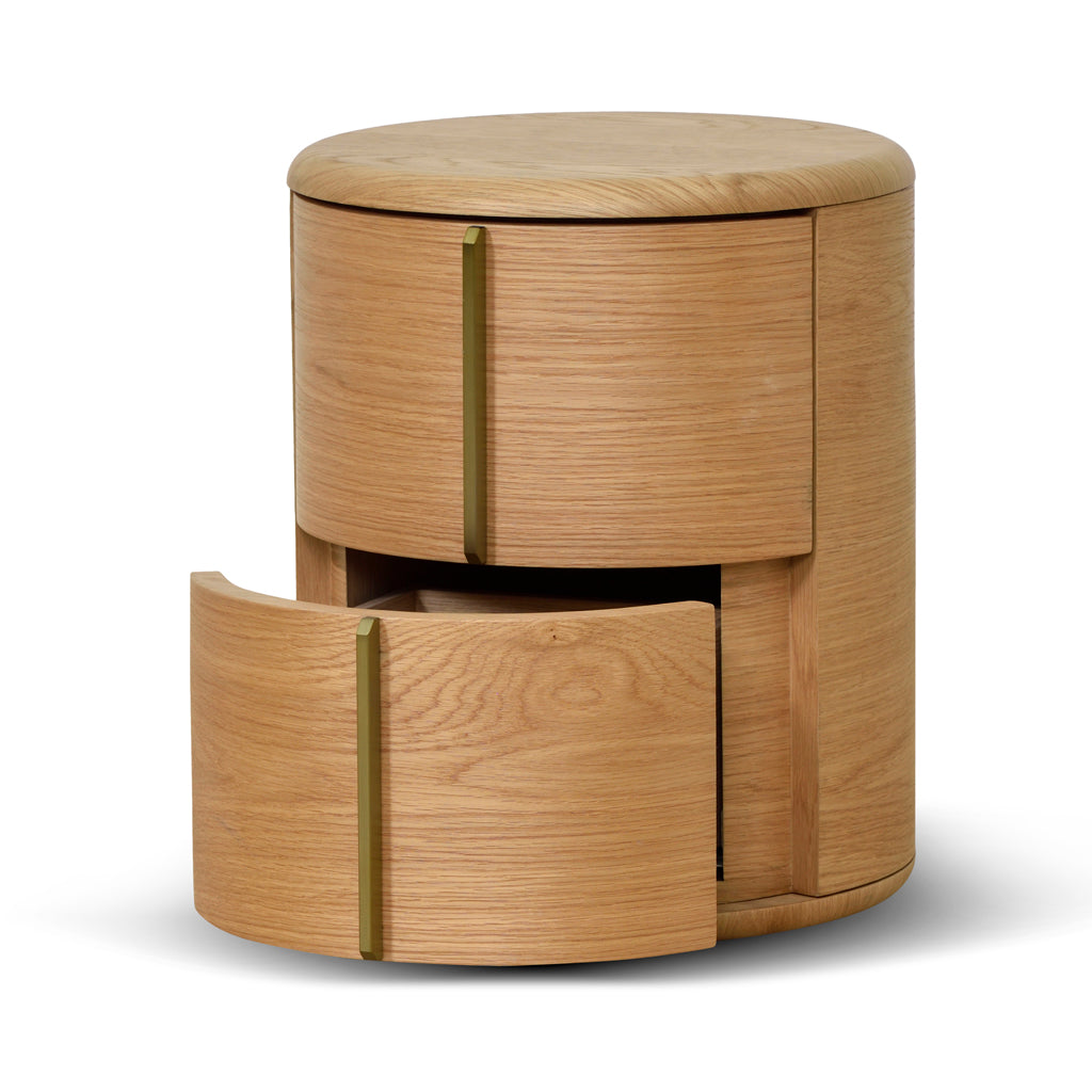Yarnfield 46cm Round Bedside Table