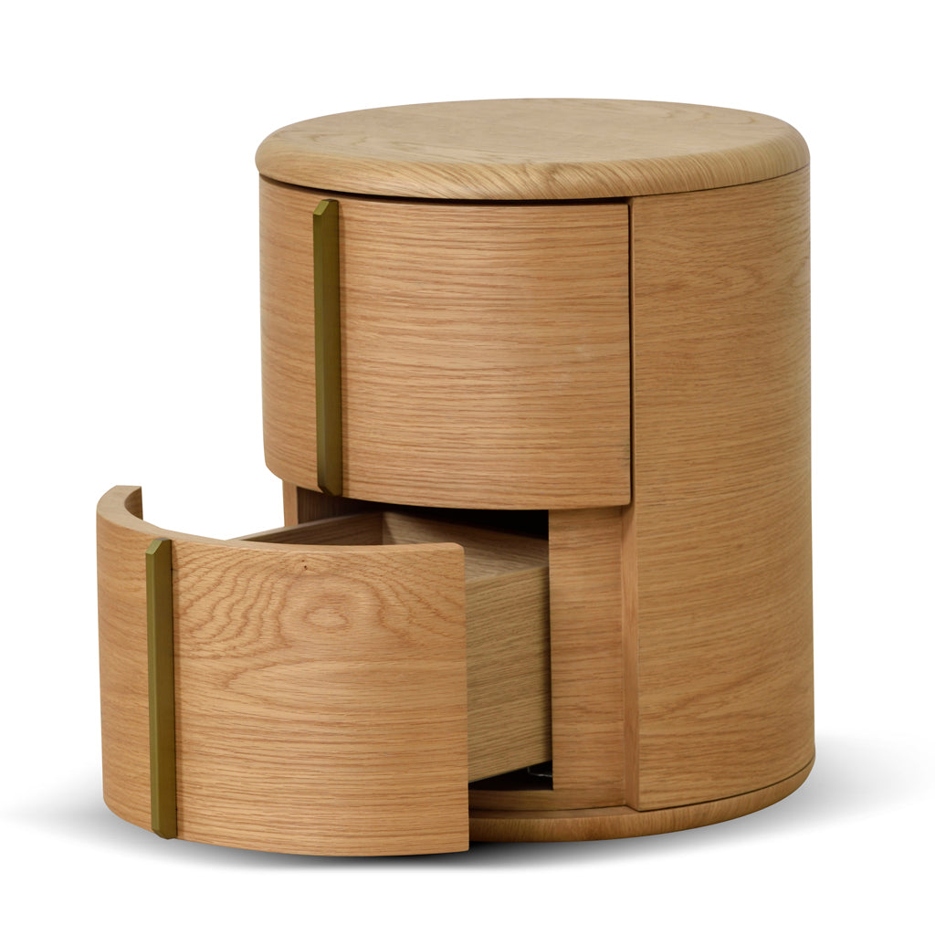 Yarnfield 46cm Round Bedside Table