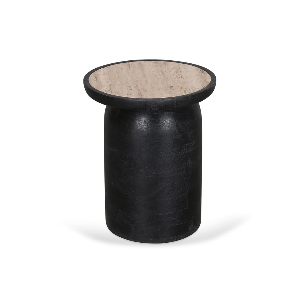 Whitshire 40cm Travertine Side Table