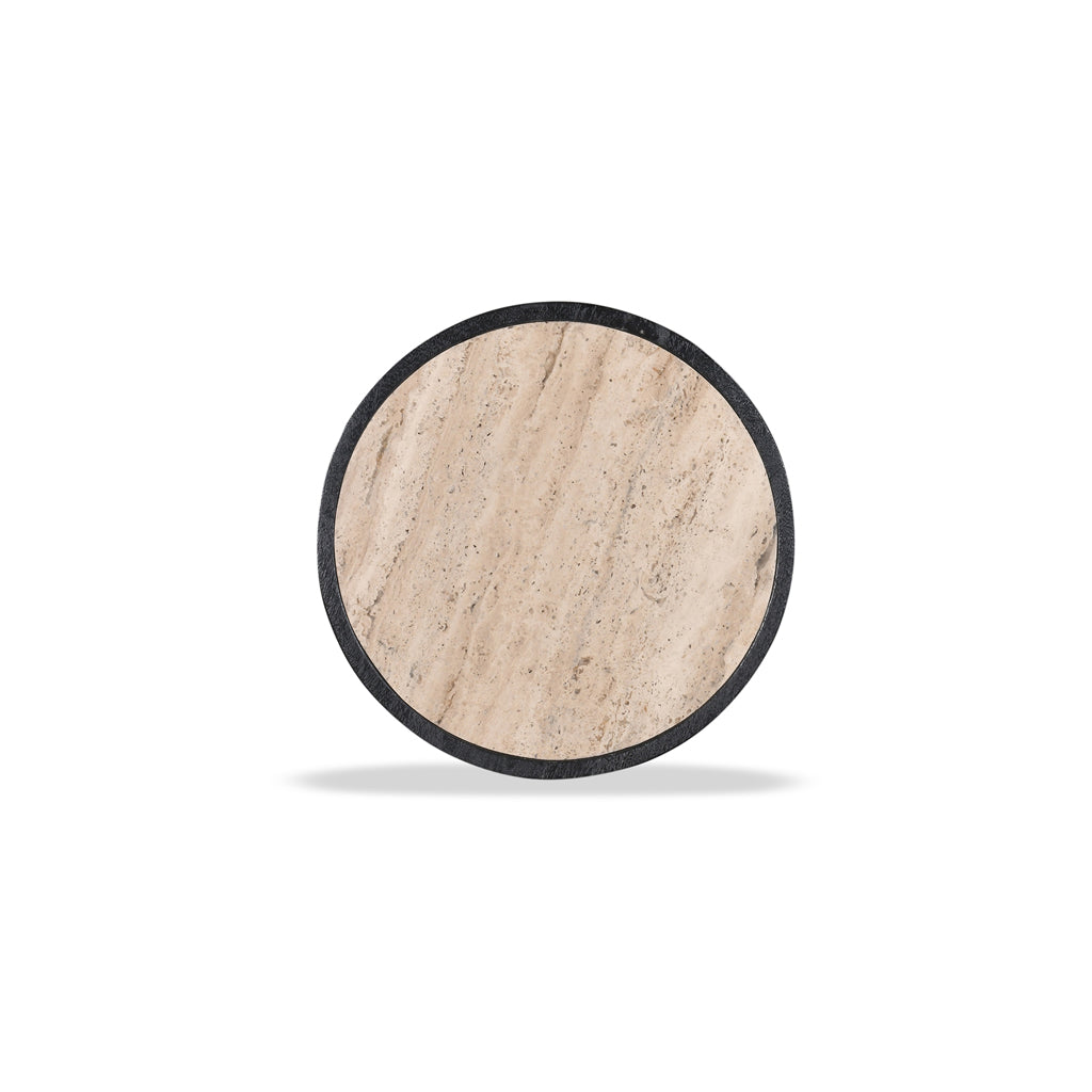 Whitshire 40cm Travertine Side Table