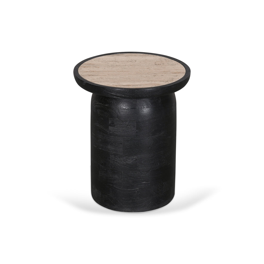 Whitshire 40cm Travertine Side Table