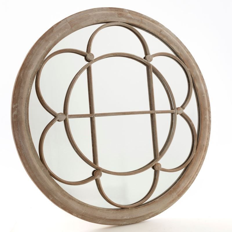 Sally 90CM Metal Frame Round Wall Mirror
