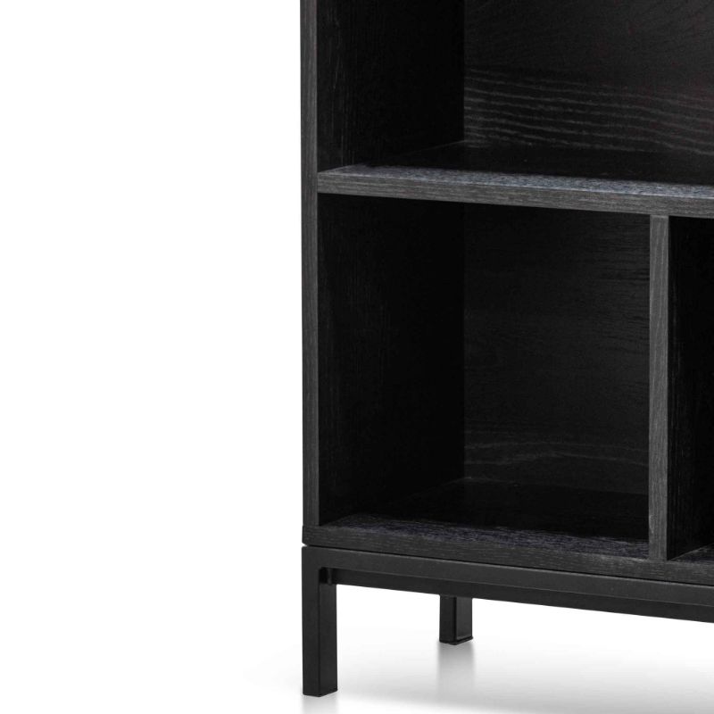 Sandhurst Wooden Bookcase Black Base