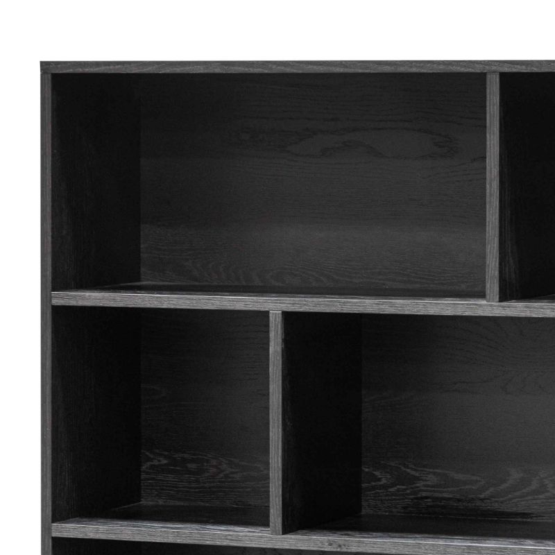Sandhurst Wooden Bookcase Black Rack