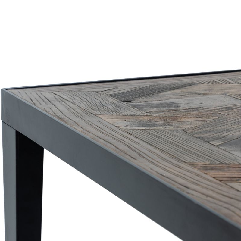 Scottsdale Dining Table Dark Natural Left Side Finishing