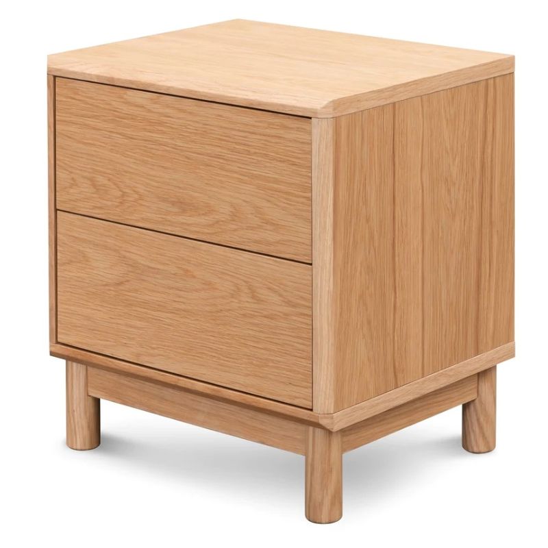 Sherwood Bedside Table Natural Oak Angle