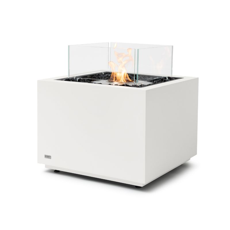 Sidecar 24 Ethanol Fire Pit Table Bone 45 Angle