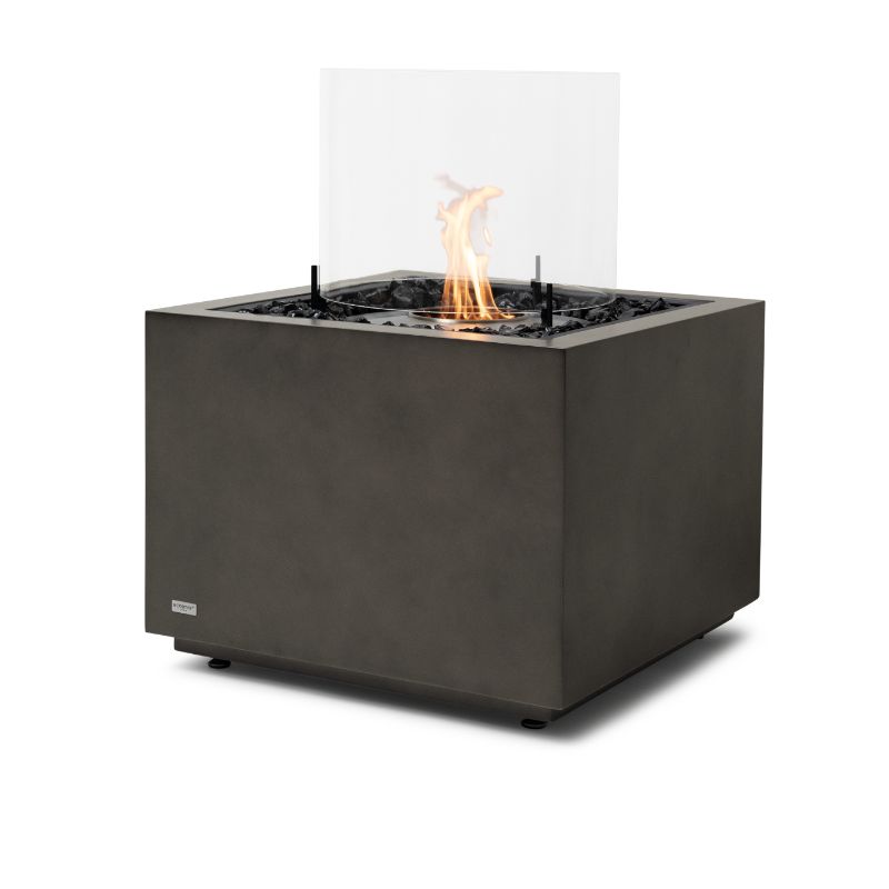Sidecar 24 Ethanol Fire Pit Table Natural Stainless Steel Round